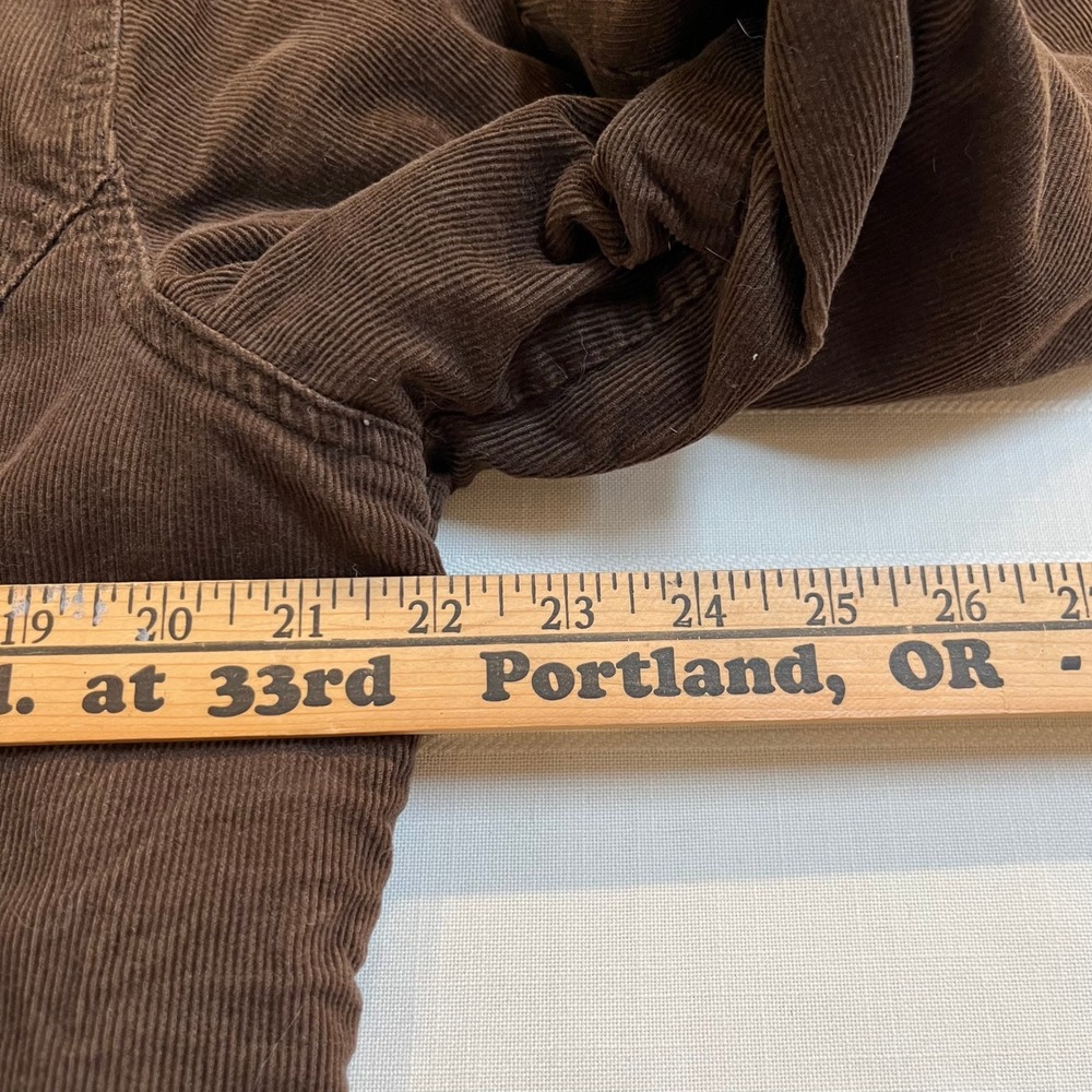 Vintage Woolrich Jacket Womens Large Brown‎ Corduroy Button Up Sherpa Lined 90s - Picture 10 of 11